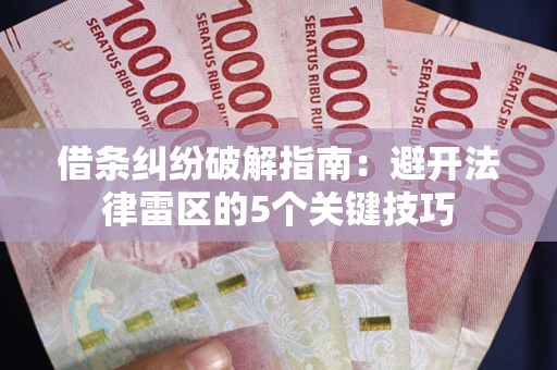 济南借条纠纷破解指南：避开法律雷区的5个关键技巧